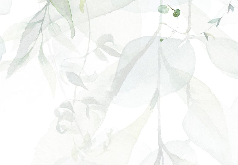 Ширма - с зелеными листьями - Нежное прикосновение природы, 136156, 135x172 см АРТ