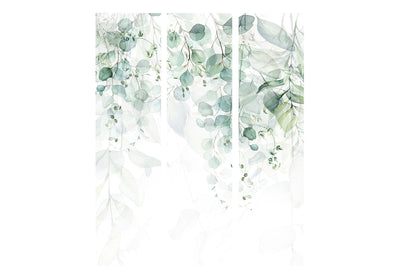 Vahesein, ruumi eraldaja - roheliste lehtedega - õrn looduse puudutus, 136156, 135x172 cm KUNST