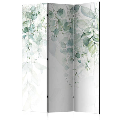 Room divider - with green leaves - Gentle touch of nature, 136156, 135x172 cm ART