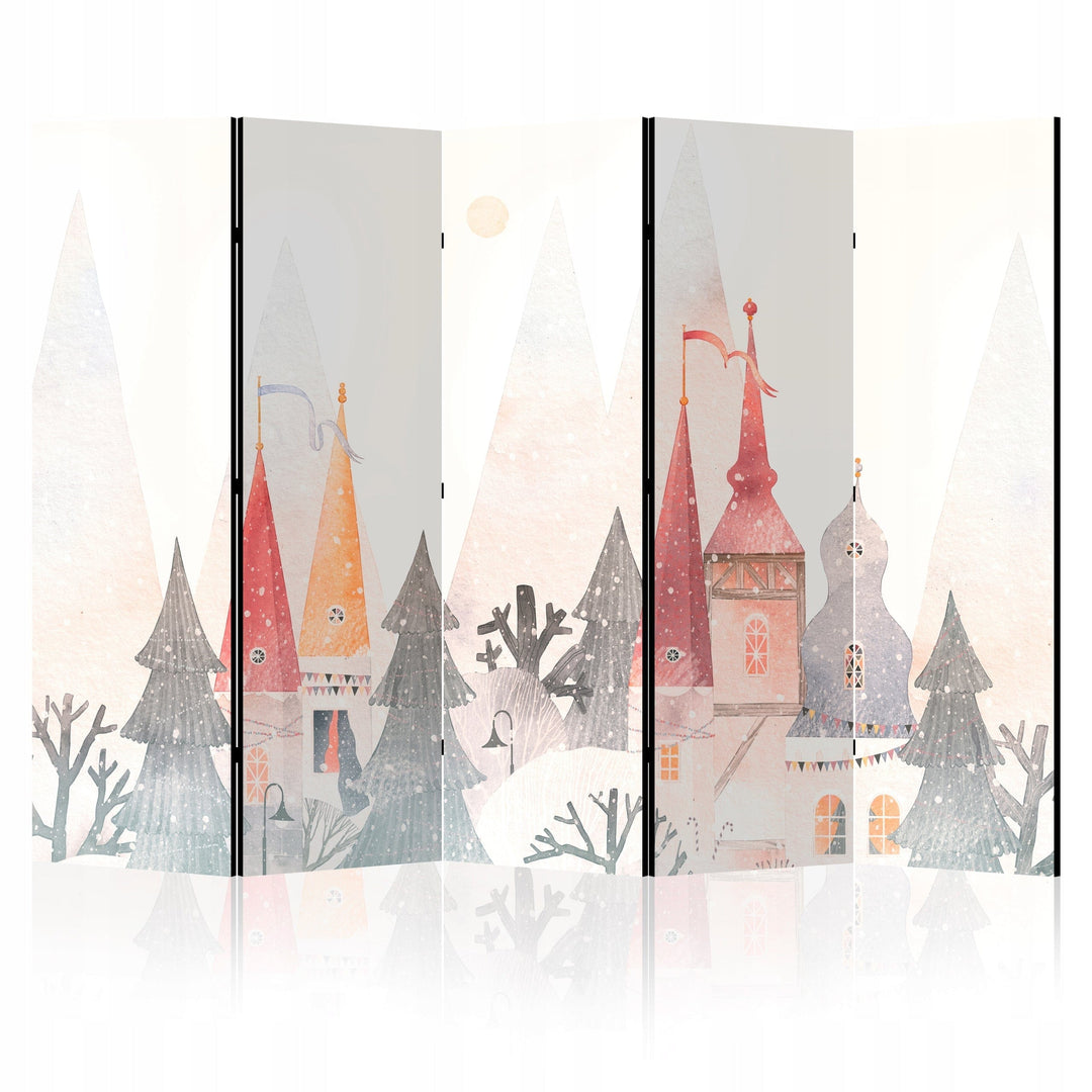 Aizslietnis bērnistabai, divpusējs, 225x172, Ziemas pasaku pilsēta L-ART