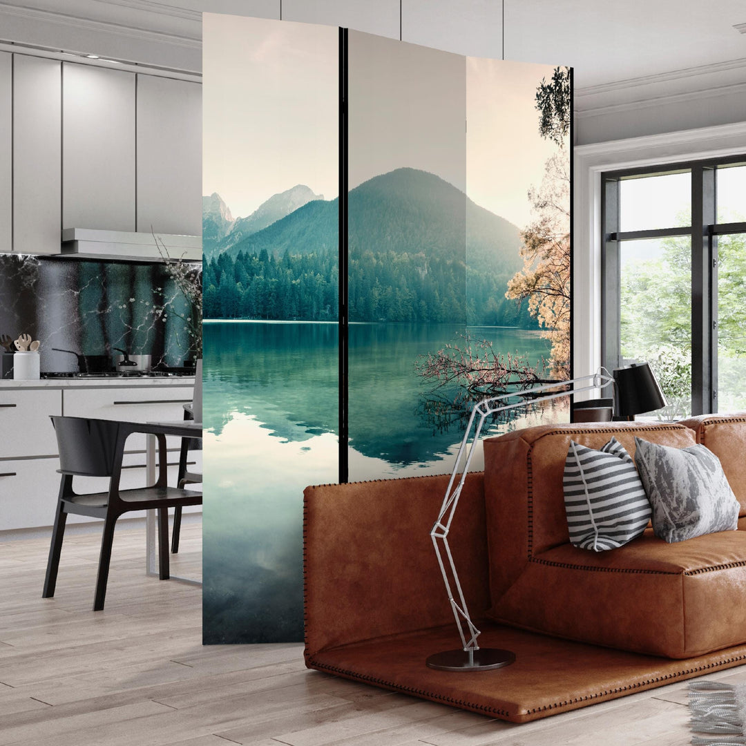 Aizslietnis, divpusējs, 135x172, Kalnu ainava (zilganie un meža zaļie toņi) L-ART