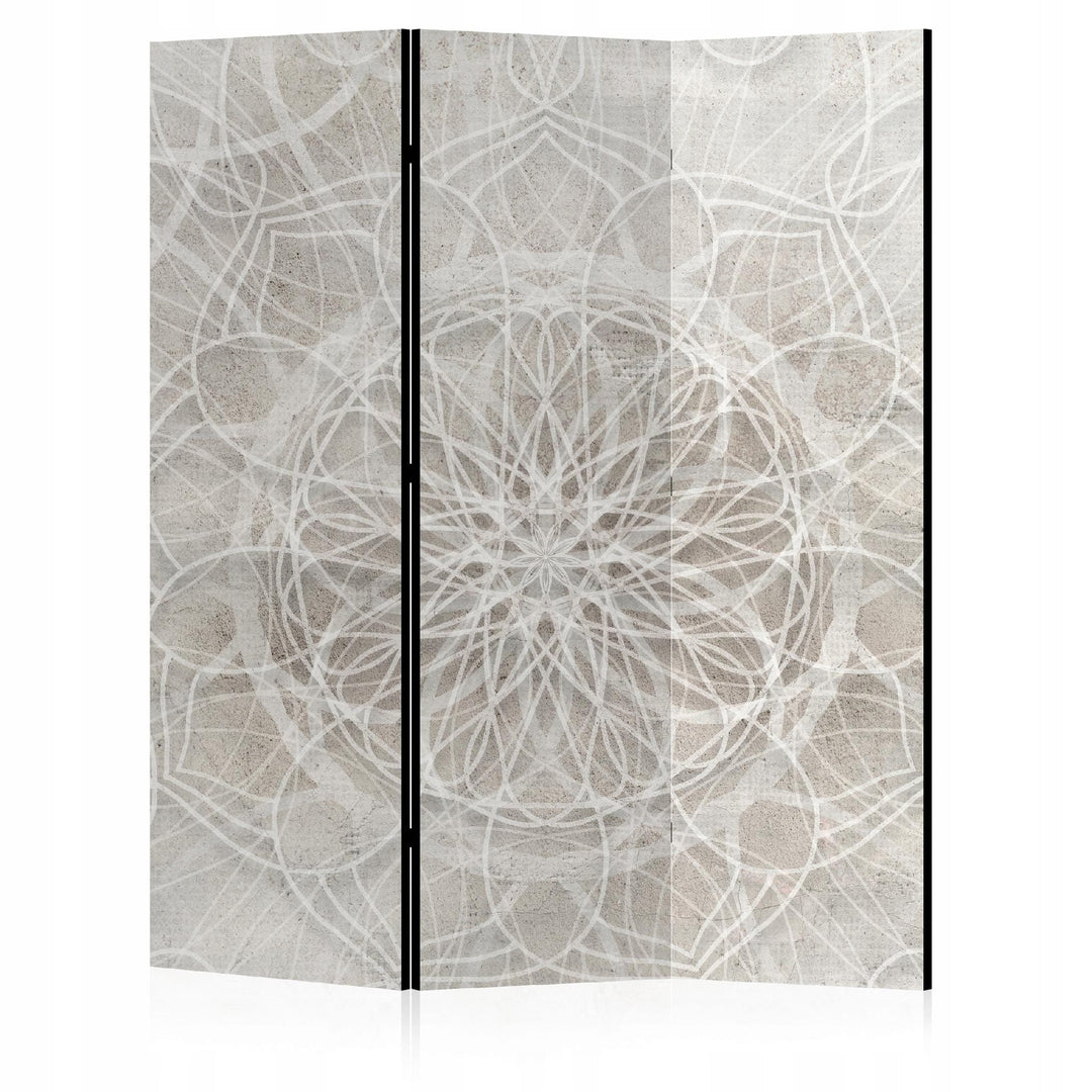 Aizslietnis, divpusējs, 135x172, Siltā Simetrija - mandala ornaments bēšos toņos L-ART