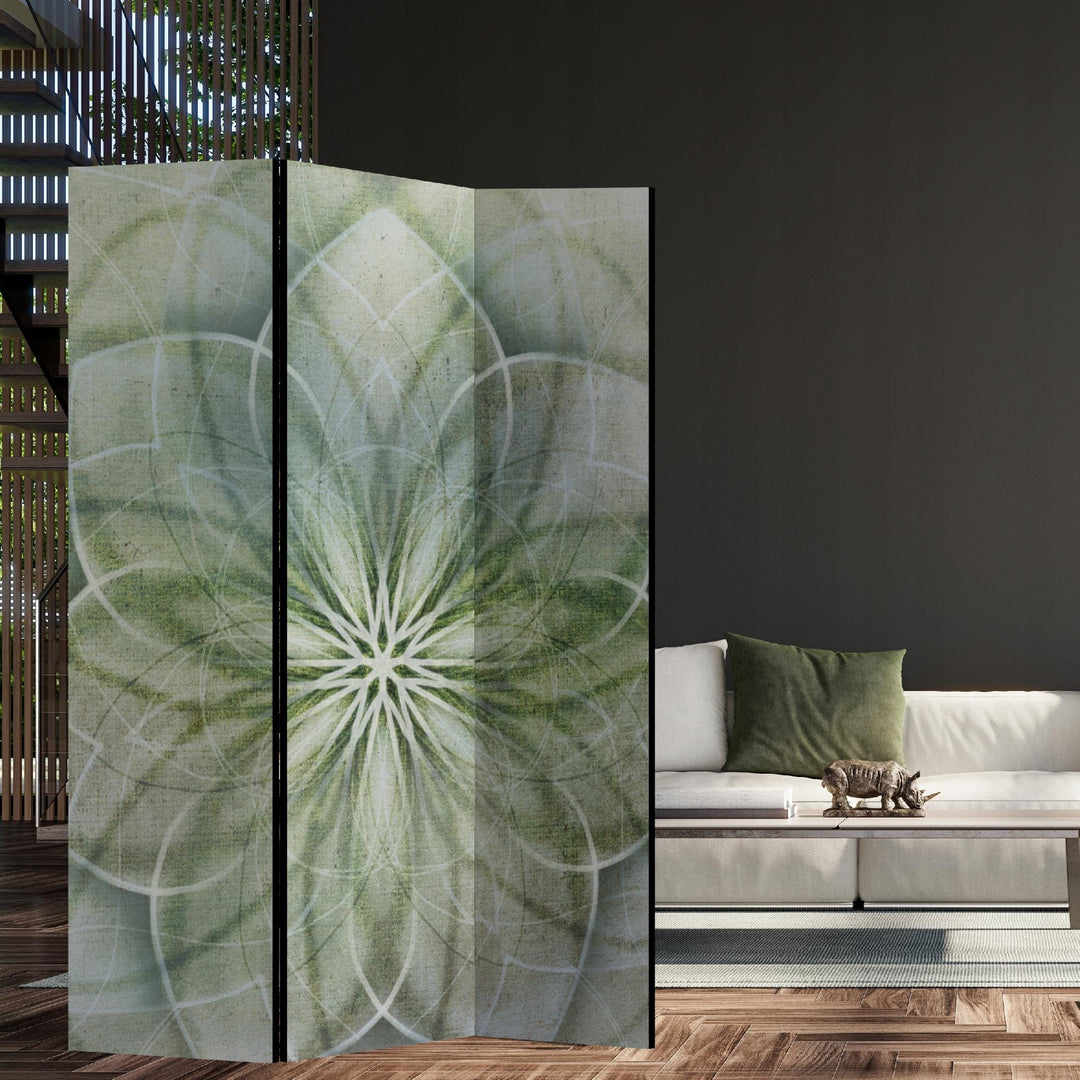 Aizslietnis, divpusējs, 135x172, Zaļganā mandala (Maigos zaļos toņos) L-ART