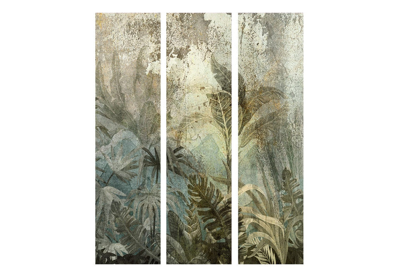 Širma, kambarių pertvara - Egzotiškas atogrąžų miškas natūralios žalios spalvos, 151416, 135x172 cm ART