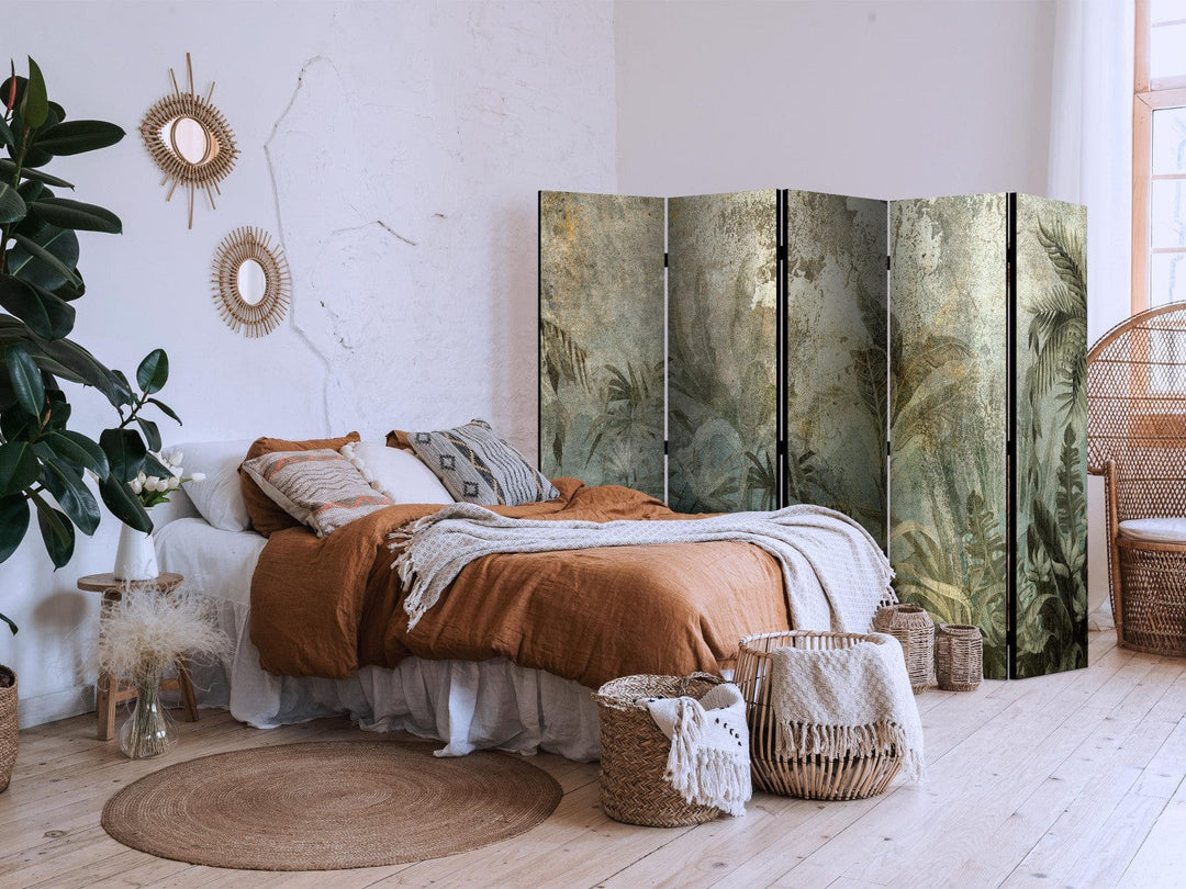 Aizslietnis - Eksotiskais tropu mežs dabiski zaļās krāsās, 225x172 cm ART