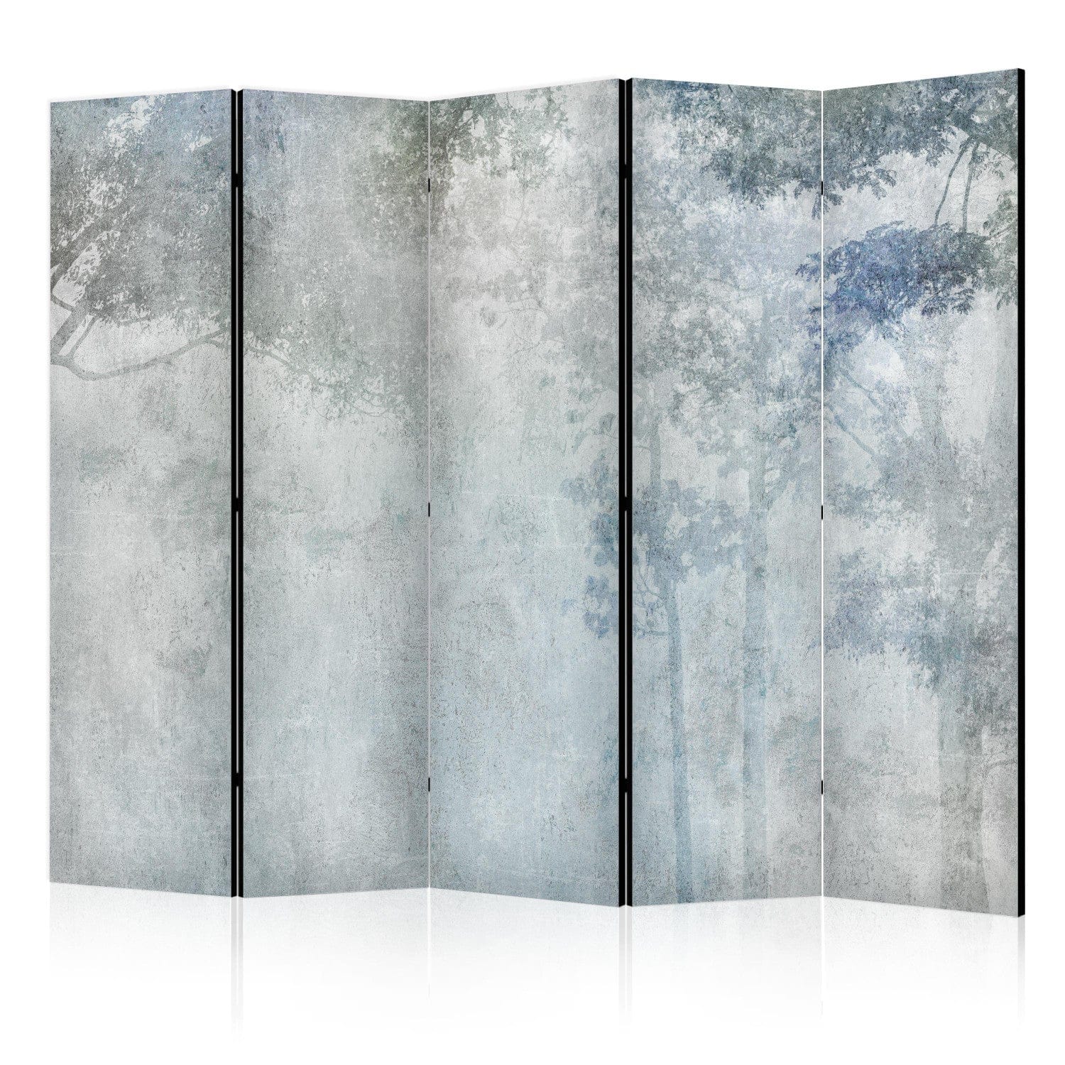 Aizslietnis un telpas sadalītājs zilos un pelēkos toņos, 225x172 cm ART