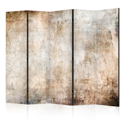 Room divider - Rust Texture - abstraction in pastel brown, 150961, 225x172 cm ART