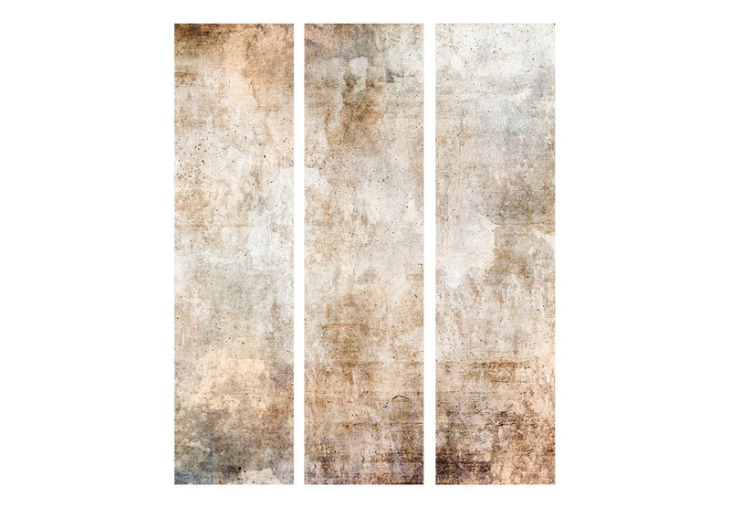Room divider - Rust Texture - abstraction in pastel brown, 150962, 135x172 cm ART