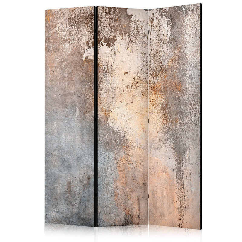 Room divider - Rust texture in sepia and grey, 151409, 135x172 cm ART