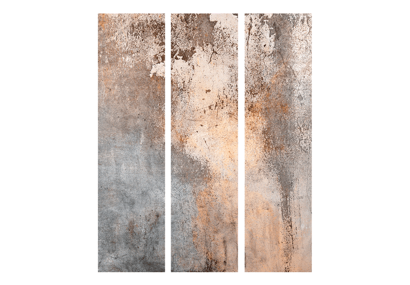 Room divider - Rust texture in sepia and grey, 151409, 135x172 cm ART