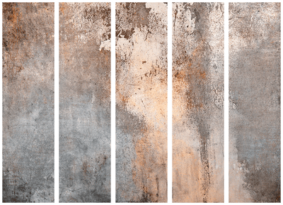 Ширма - Текстура ржавчины в сепии и сером, 151410, 225x172 см АРТ