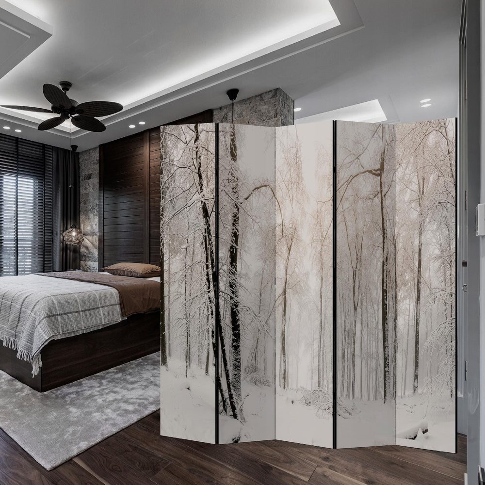 Dekoratīvais aizslietnis, vienpusējs, 225x172, Sniegotā meža pasaka L-ART