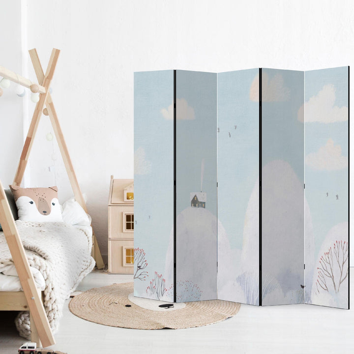 Aizslietnis, vienpusējs, bērnu istabai, 225x172, Ziemas pasaka L-ART