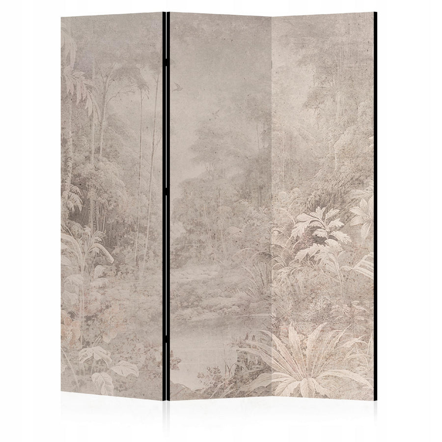 Aizslietnis, vienpusējs istabas sadalītājs, 135x172,  Džungļi bēšos toņos L-ART