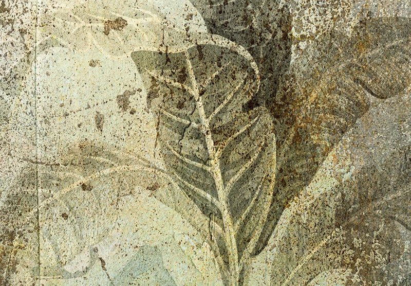 Pyöreä сanvas-taulut - trooppinen viidakko tummanvihreillä sävyillä, 151512 G-ART