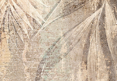 Круглая картина (Deluxe) - с пальмовыми листьями - эскиз пальмы, 151478 G-ART