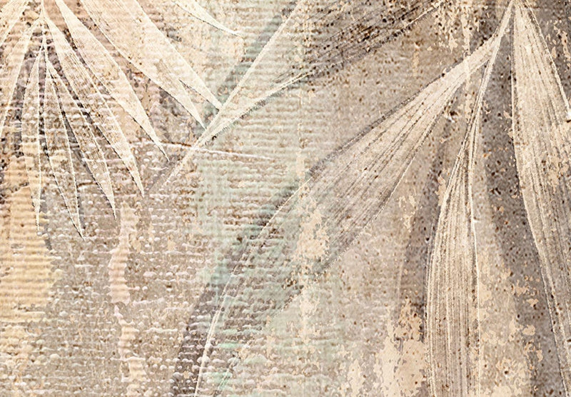 Apvalus paveikslėlis (Deluxe) - su palmių lapais - Palmių piešinys, 151478 G-ART