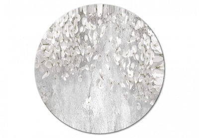Apaļa kanva (Deluxe) - Baltie ziedi, 148851 G-ART