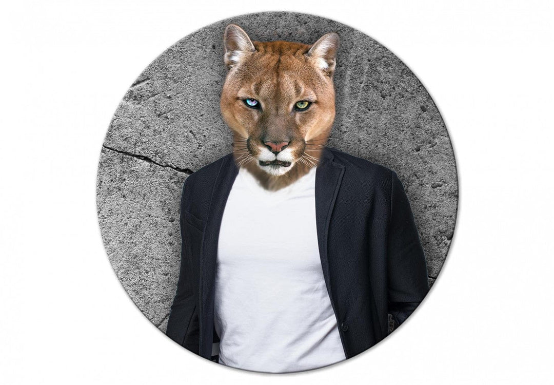 Apaļa glezna (Deluxe) - Cilvēks Puma - 148768 G-ART