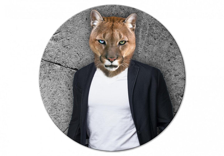Apaļa glezna (Deluxe) - Cilvēks Puma - 148768 G-ART