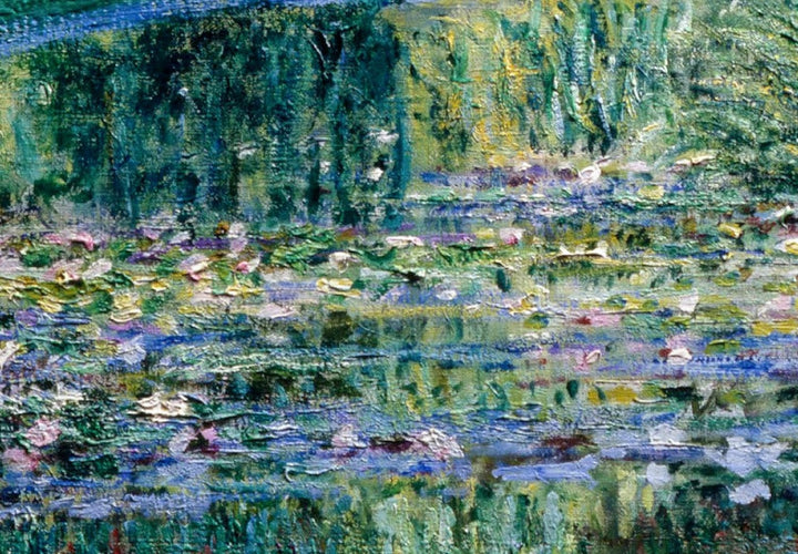Apaļa glezna (Deluxe) - Japāņu tilts pie Živerē Klods Monē - 148712 G-ART