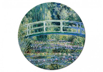 Apaļa kanva (Deluxe) - Japāņu tilts pie Živerē Klods Monē, 148712 G-ART