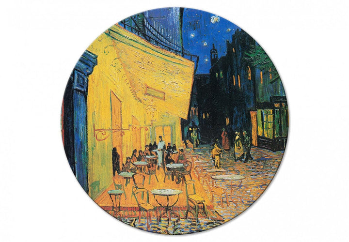 Apaļa glezna - Kafejnīcas terase naktī, Vinsents van Gogs - 148910 G-ART
