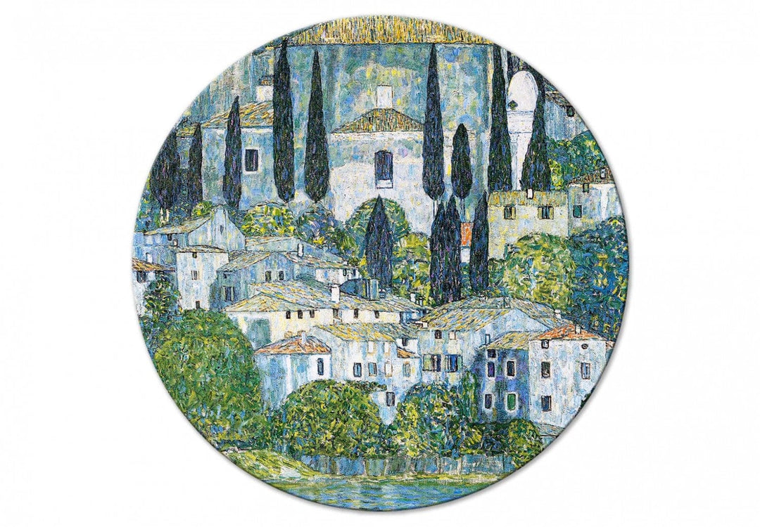Apaļa glezna (Deluxe) - Kasones baznīca, Gustavs Klimts - 148734 G-ART
