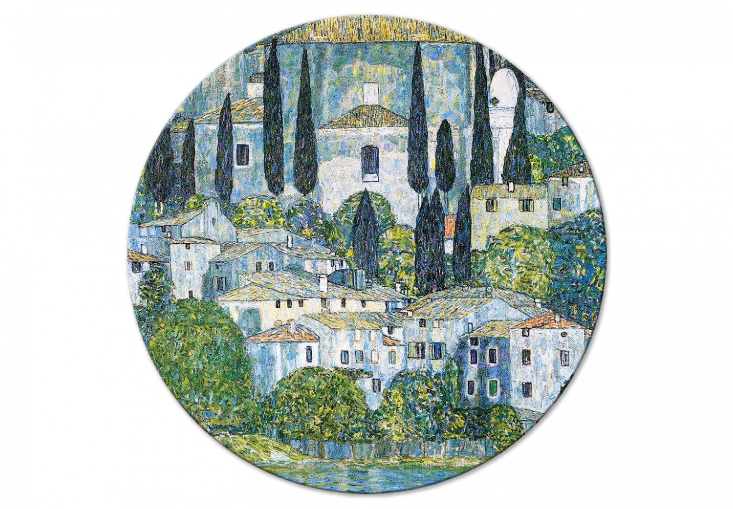 Apaļa glezna, glezna - Kasones baznīca, Gustavs Klimts - 148734 G-ART
