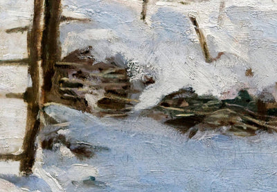 Apaļa Glezna (Deluxe) - Kloda Monē ziemas ainava, 148721 Tapetenshop.lv