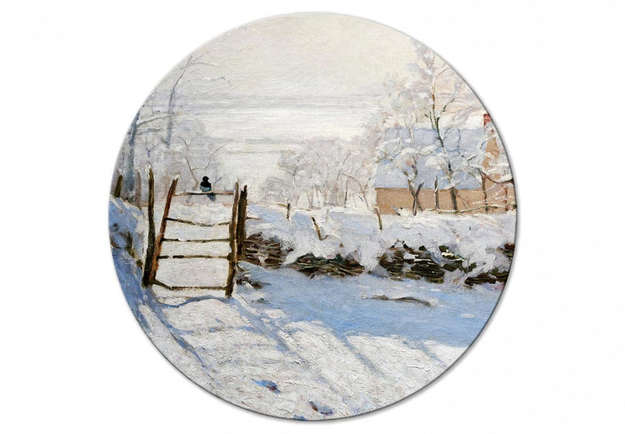 Apaļa glezna (Deluxe) - Kloda Monē ziemas ainava - 148721 G-ART