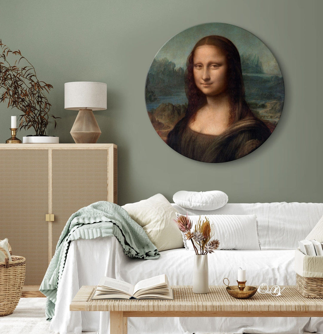 Apaļa glezna - Leonardo da Vinči - Mona Lizas portrets - 148722 G-ART