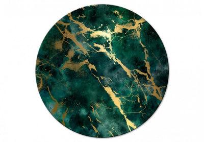 Apaļa kanva (Deluxe) - Malahīta marmors, 148696 G-ART