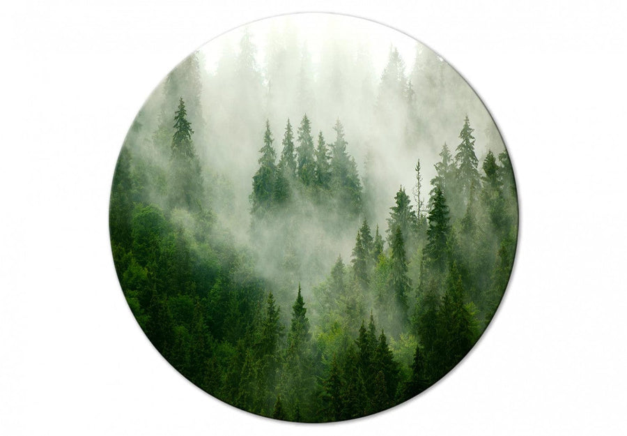 Apaļa glezna (Deluxe) - Miglains mežs - 148666 G-ART