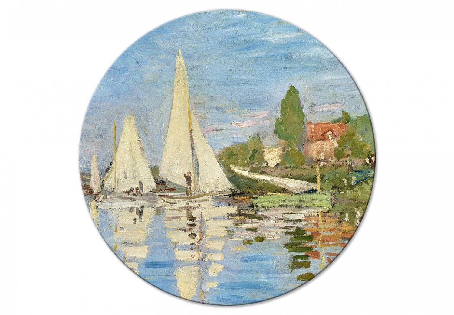 Apaļa glezna (Deluxe) - Regate Argenteilā, Klods Monē - 148746 G-ART