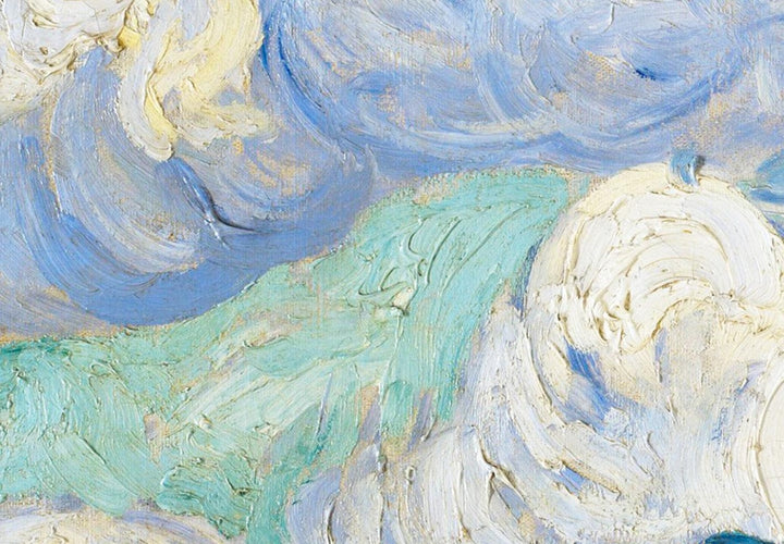 Apaļa glezna - Vinsents van Gogs - Ainava ar dzeltenu lauku, 148730 G-ART