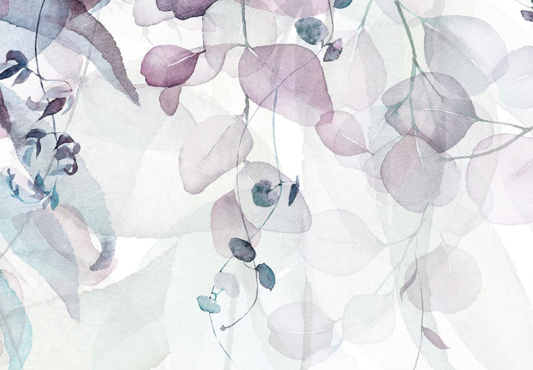 Apaļa glezna (Deluxe) - Violetas lapas - 148691 G-ART