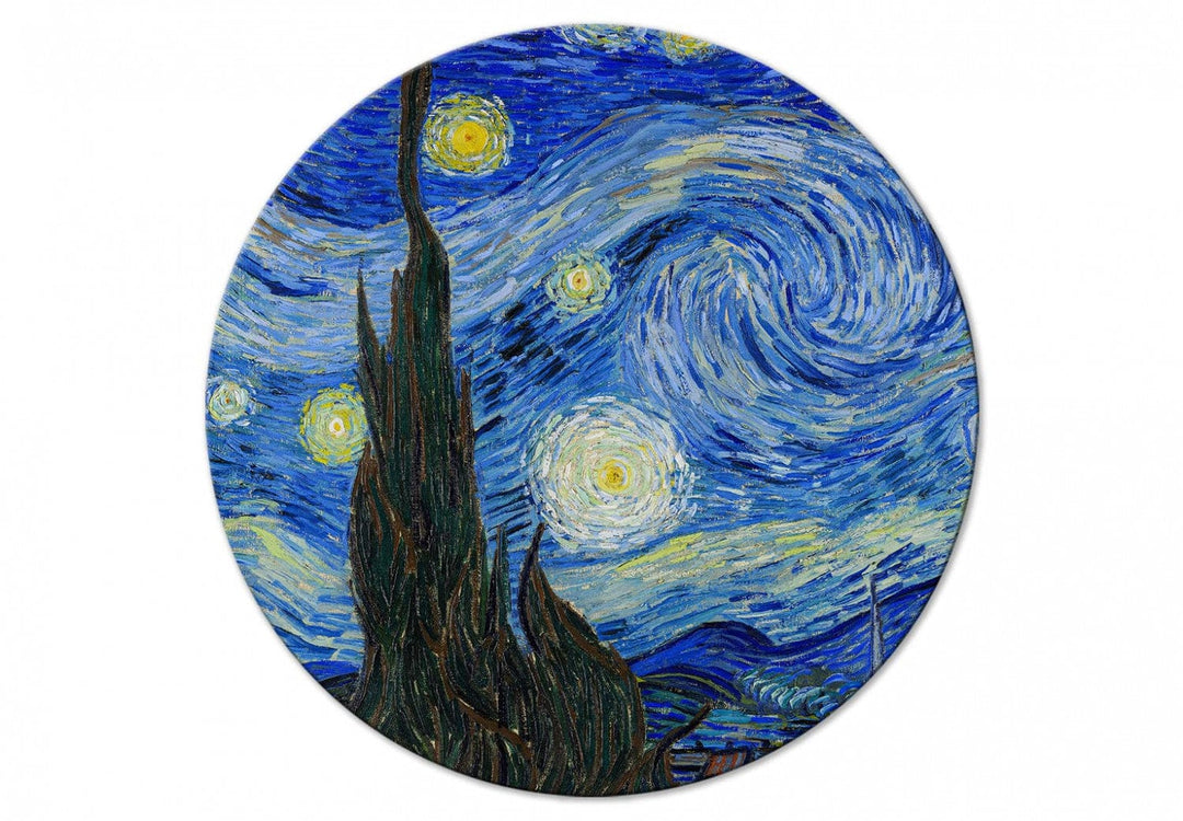 Apaļa glezna (Deluxe) - Zvaigžņotā nakts, Vinsents van Gogs - 148912 G-ART