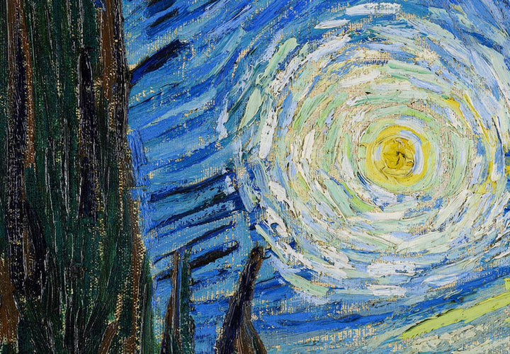 Apaļa glezna (Deluxe) - Zvaigžņotā nakts, Vinsents van Gogs - 148912 G-ART