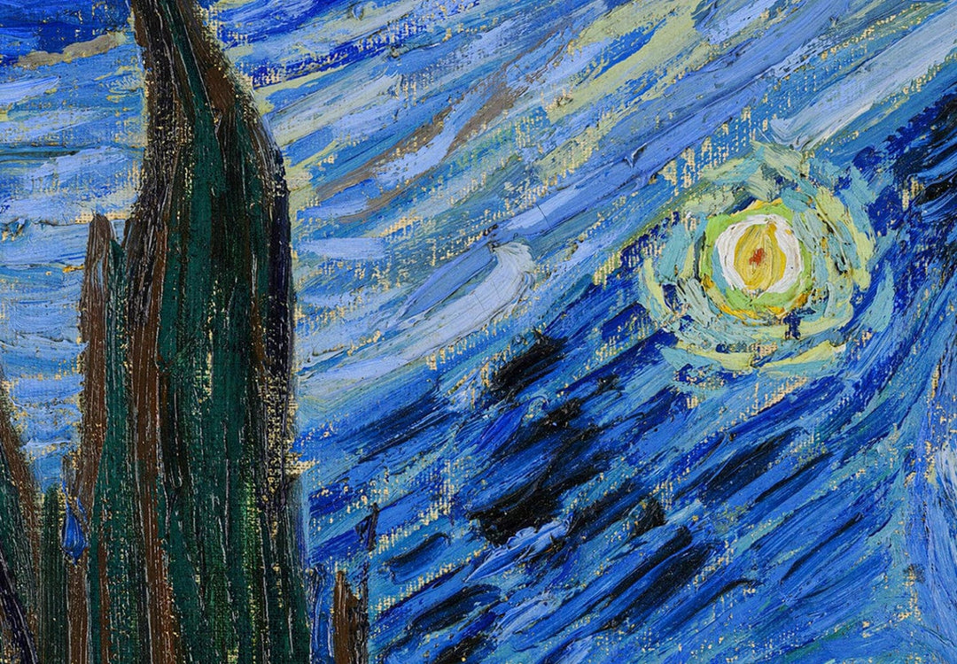 Apaļa glezna (Deluxe) - Zvaigžņotā nakts, Vinsents van Gogs - 148912 G-ART
