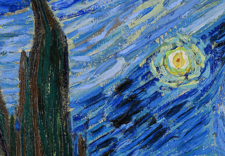 Apaļa glezna (Deluxe) - Zvaigžņotā nakts, Vinsents van Gogs - 148912 G-ART