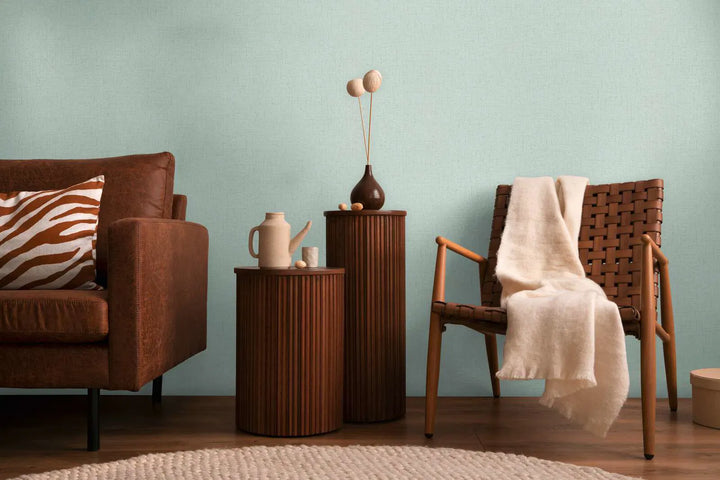 Augstākās kvalitātes neaustas tapetes ar zīdainu, mirdzošu tekstūru | zilā | 3010220 AS Creation