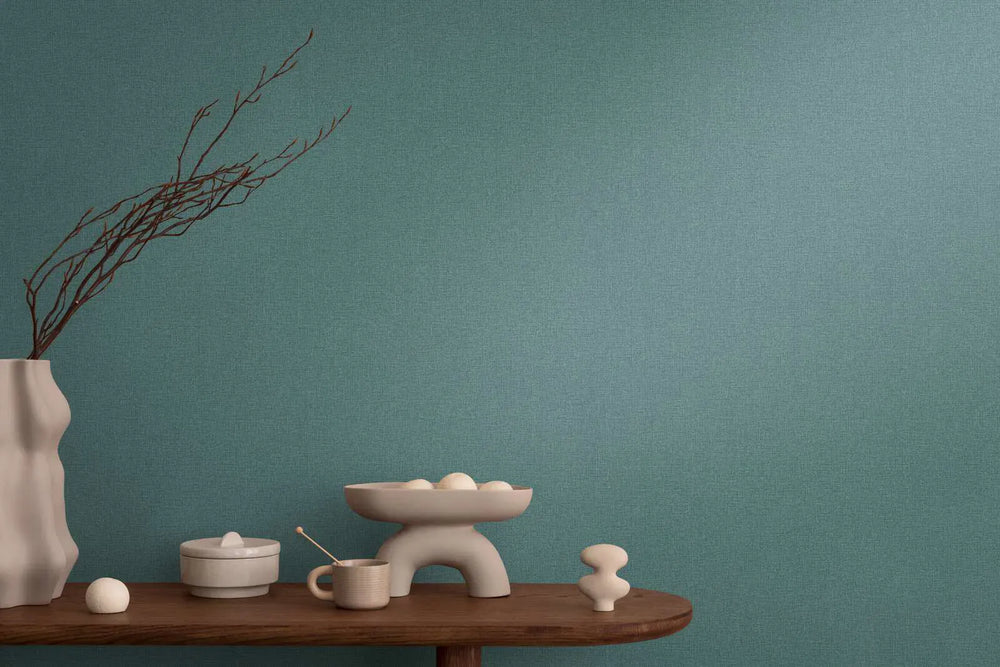 Augstas kvalitātes matētas neaustas tapetes ar vieglu tekstila faktūru | tumši zilā, zelta | 3010177 AS Creation