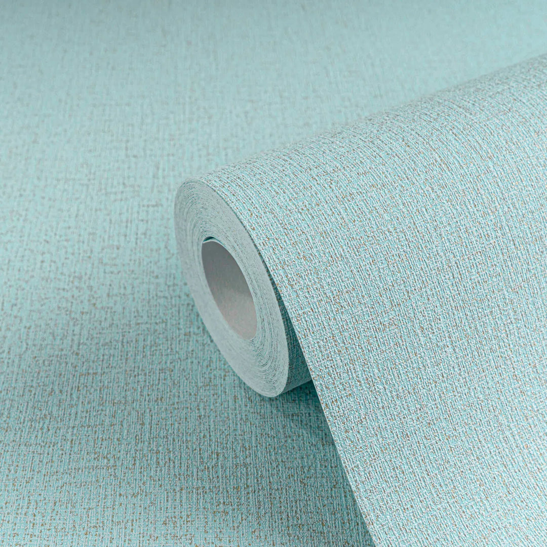 Augstas kvalitātes neaustas tapetes ar vieglu, spīdīgu tekstila faktūru | zila, zelta | 3010176 AS Creation