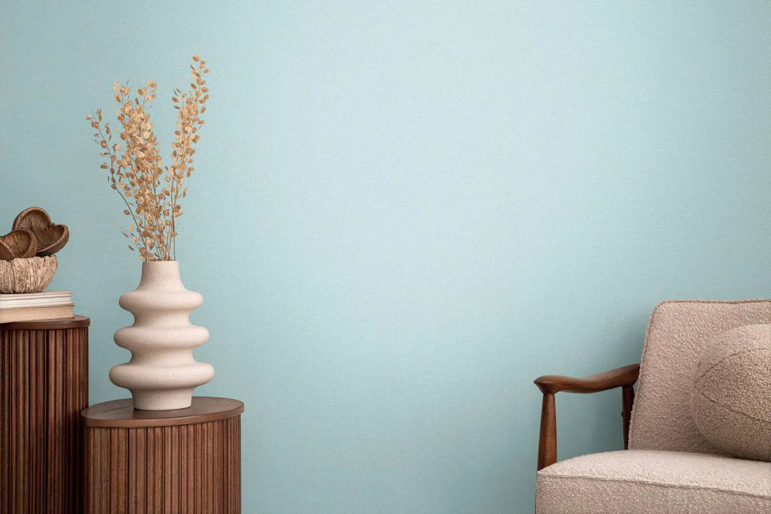 Augstas kvalitātes neaustas tapetes ar vieglu, spīdīgu tekstila faktūru | zila, zelta | 3010176 AS Creation