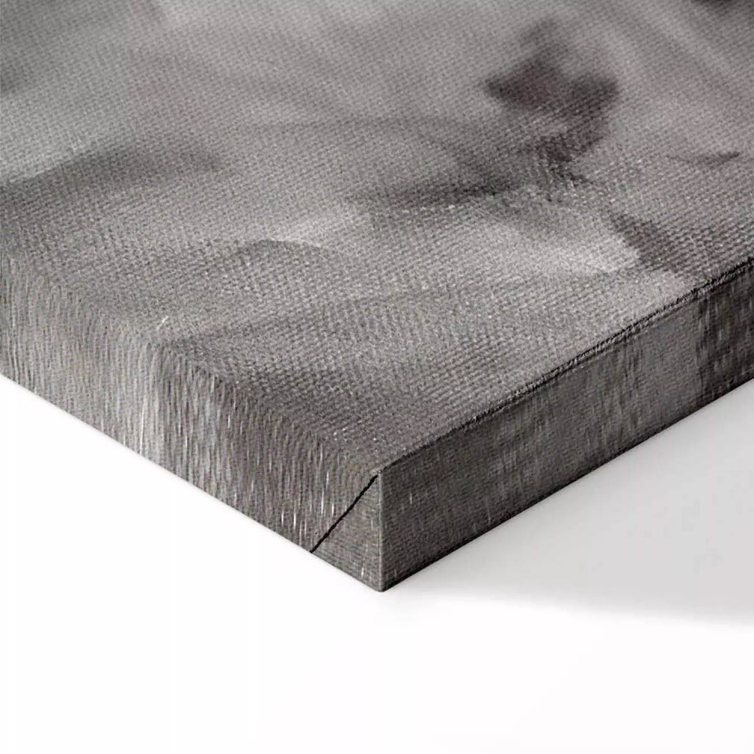 Canvas-taulut kukkien kanssa - piirretty punaisia unikoita abstraktilla harmaalla taustalla, 95014