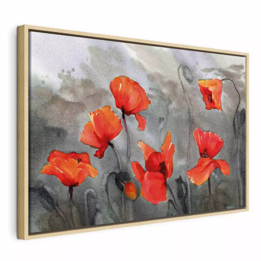 Maal puuraamis (naturaalne värv) - moonid (akvarellitehnika), 97976