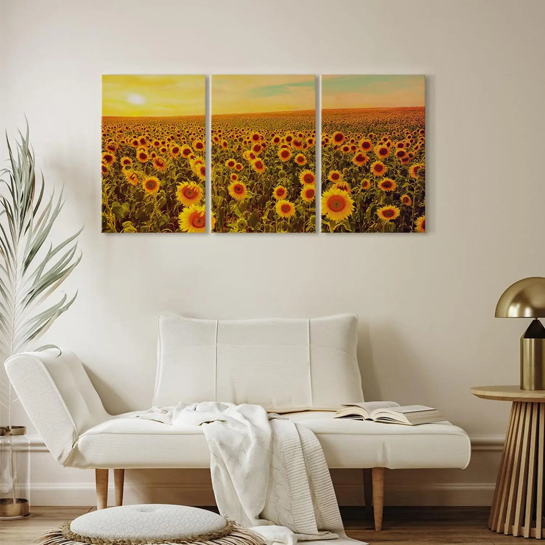 Kanva - Saulespuķes saulrietā, 124359,  (x 3)