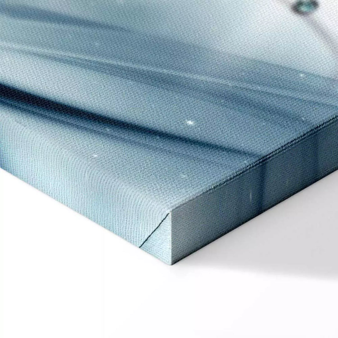 Kukkateemaiset canvas-taulut – Sininen kukka, (x5), 93752