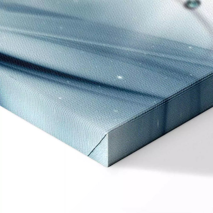 Kukkateemaiset canvas-taulut – Sininen kukka, (x5), 93752